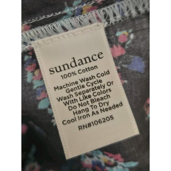 Sundance Floral Button-Up Blouse - Black and Multicolor - Picture 7 of 10